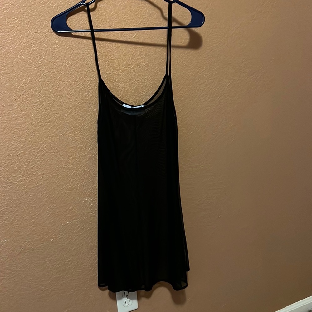NWOT Black Mesh Dress